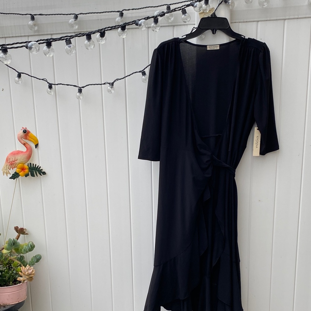 Kiyonna Black High Low Dress